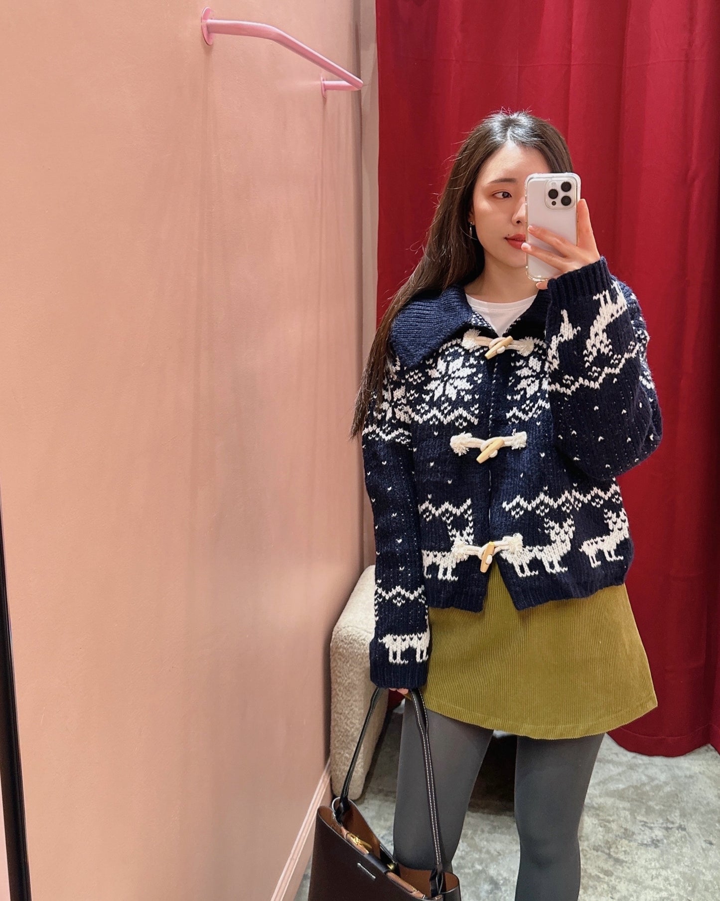 Low Rise Corduroy Mini Skort