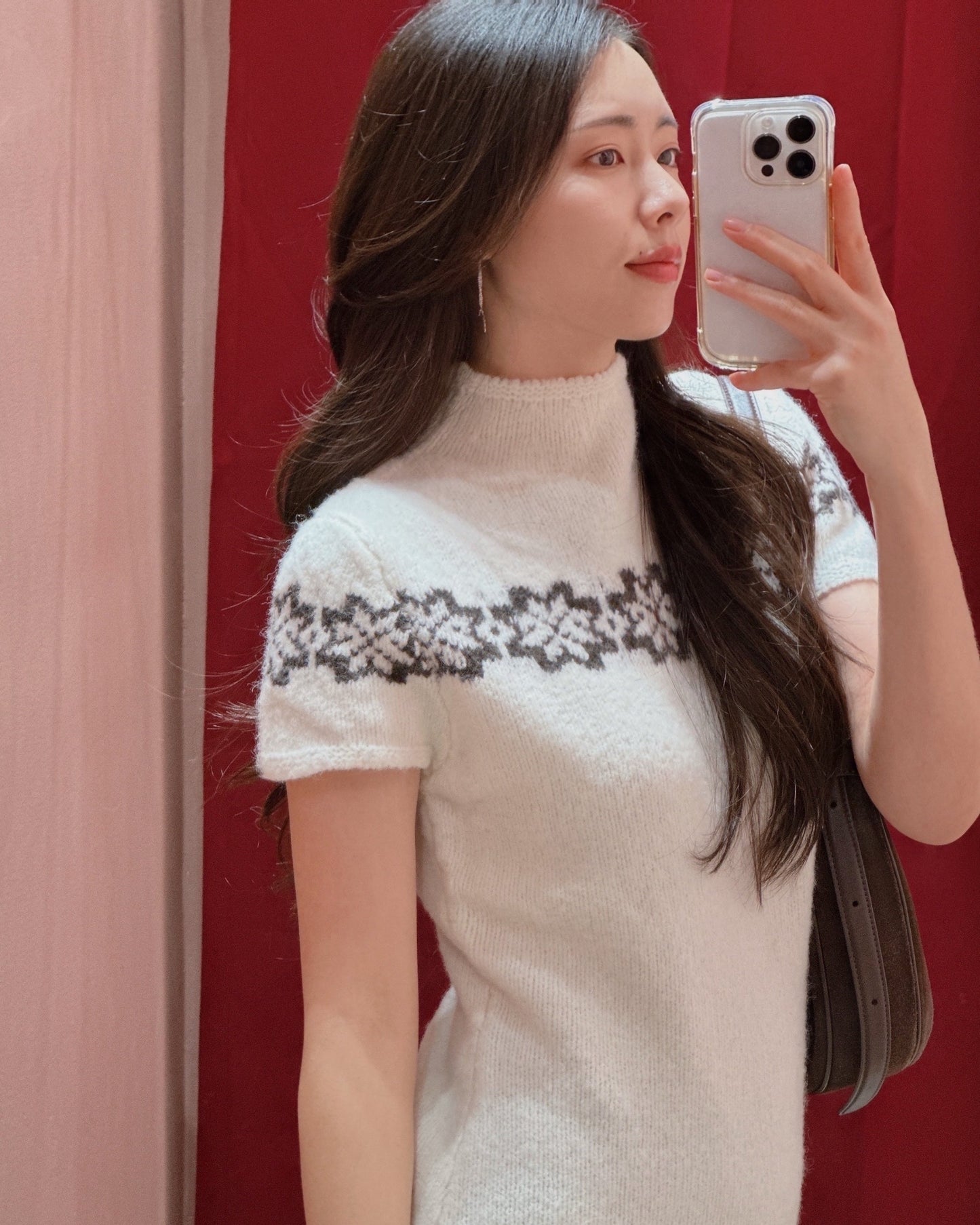 Winter Snowflake Mini Dress