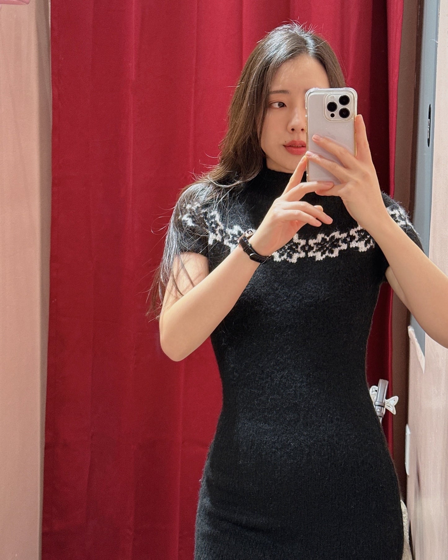 Winter Snowflake Mini Dress