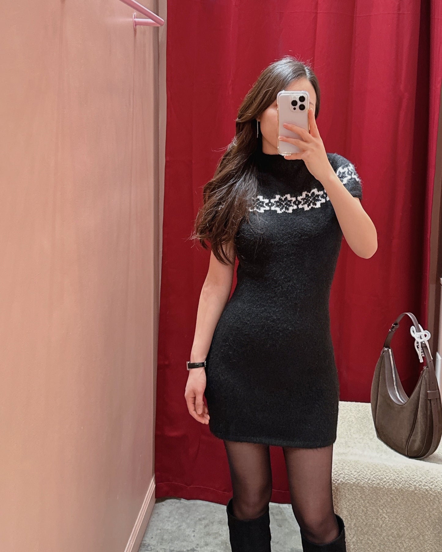 Winter Snowflake Mini Dress