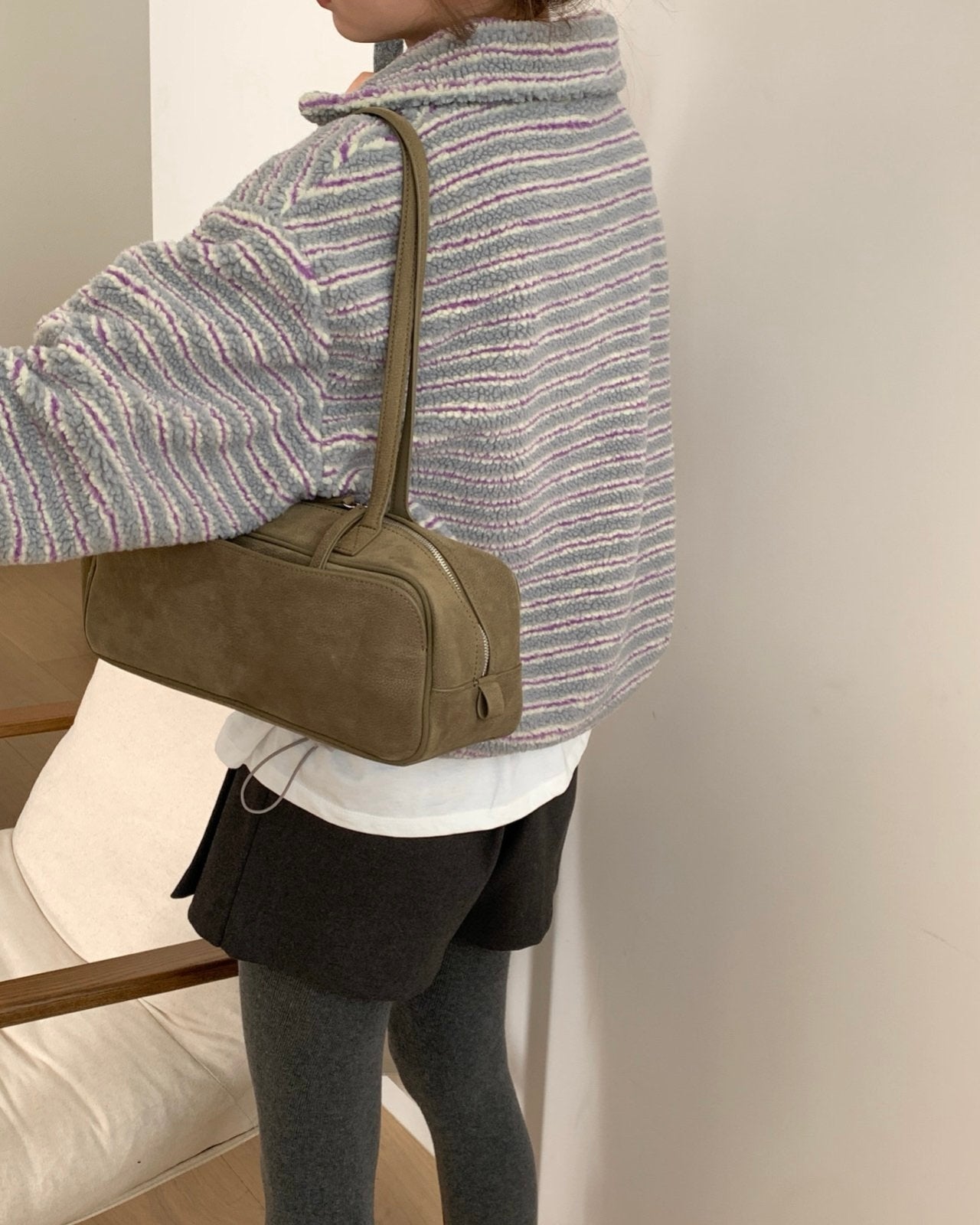 Striped Teddy Pullover