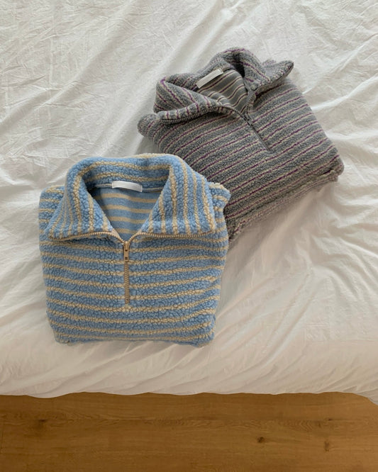 Striped Teddy Pullover