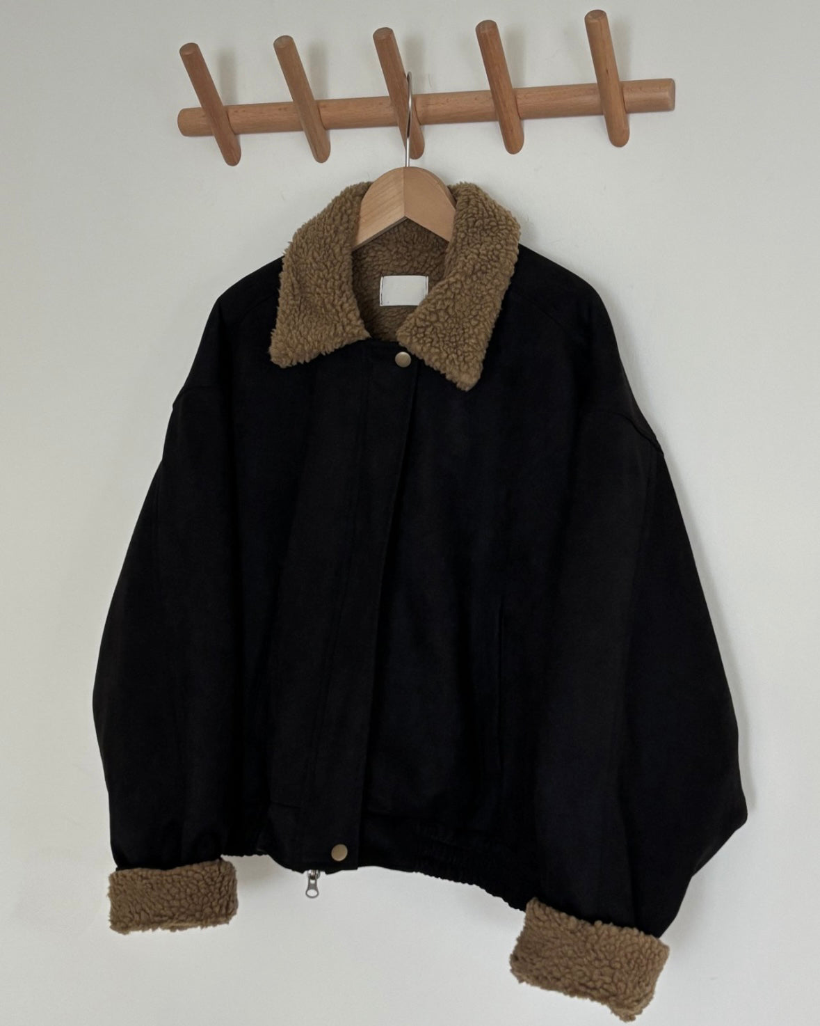 Sherpa Suede Bomber Jacket