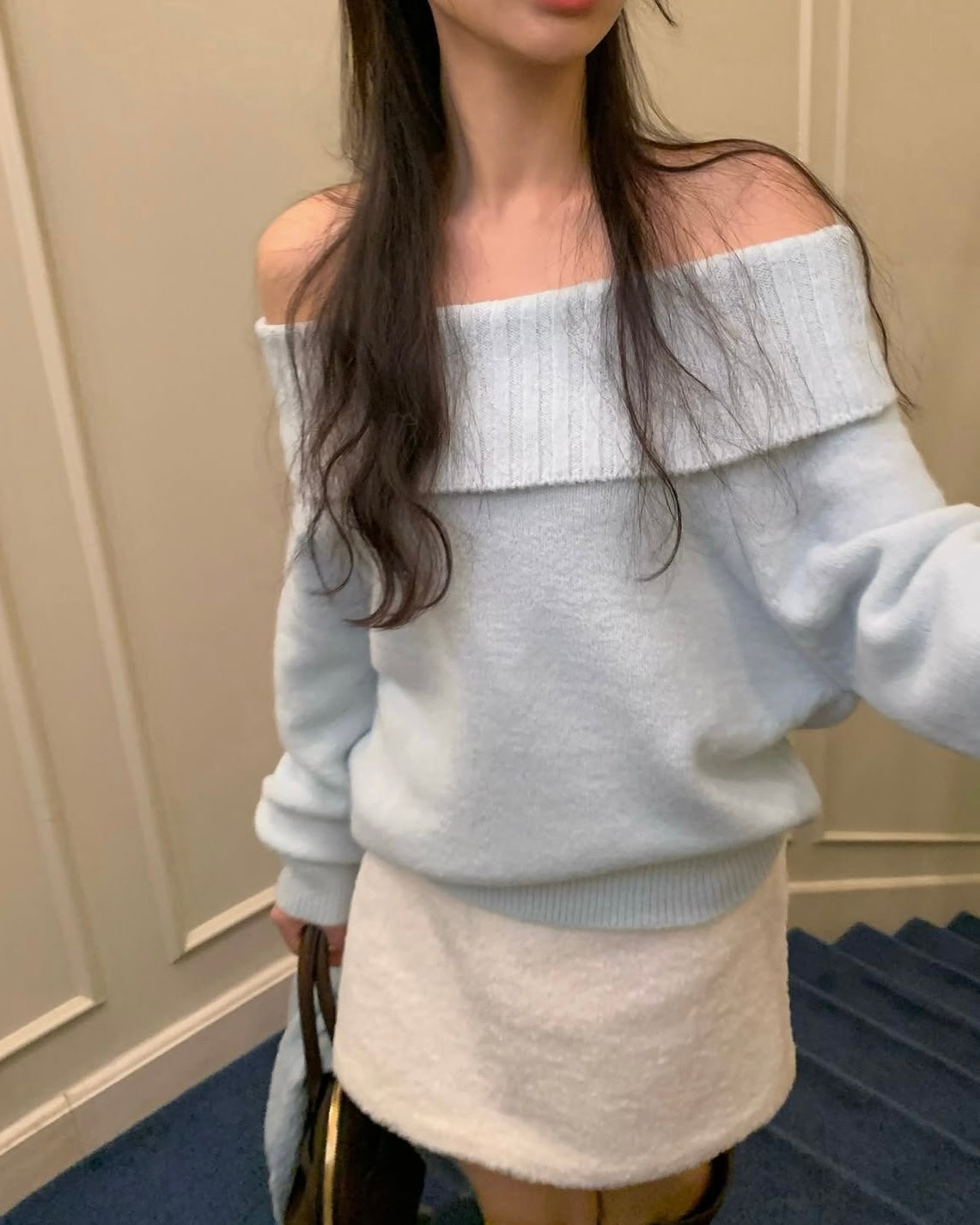 Foldover Alpaca Wool Sweater