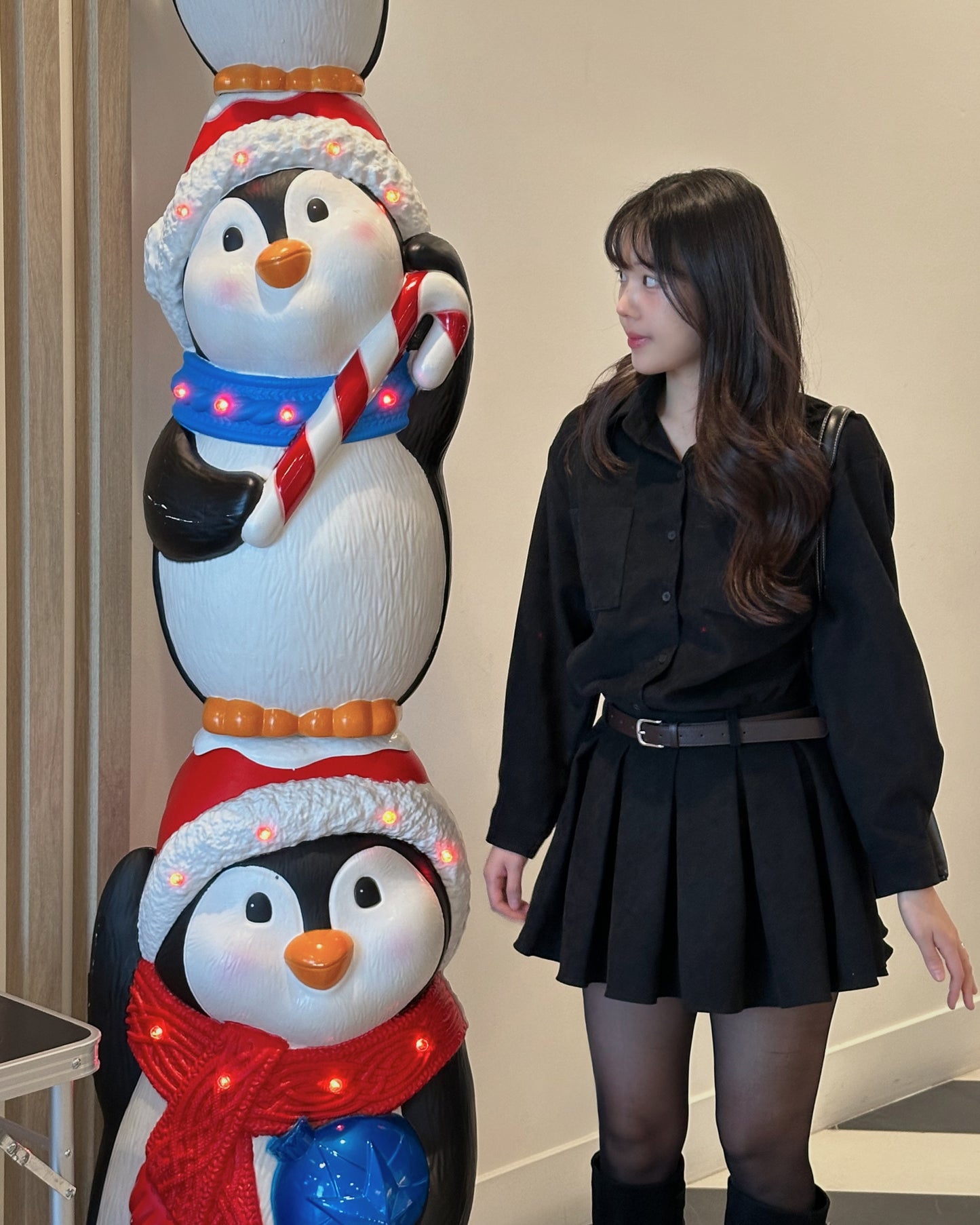 Corduroy Belted Mini Dress