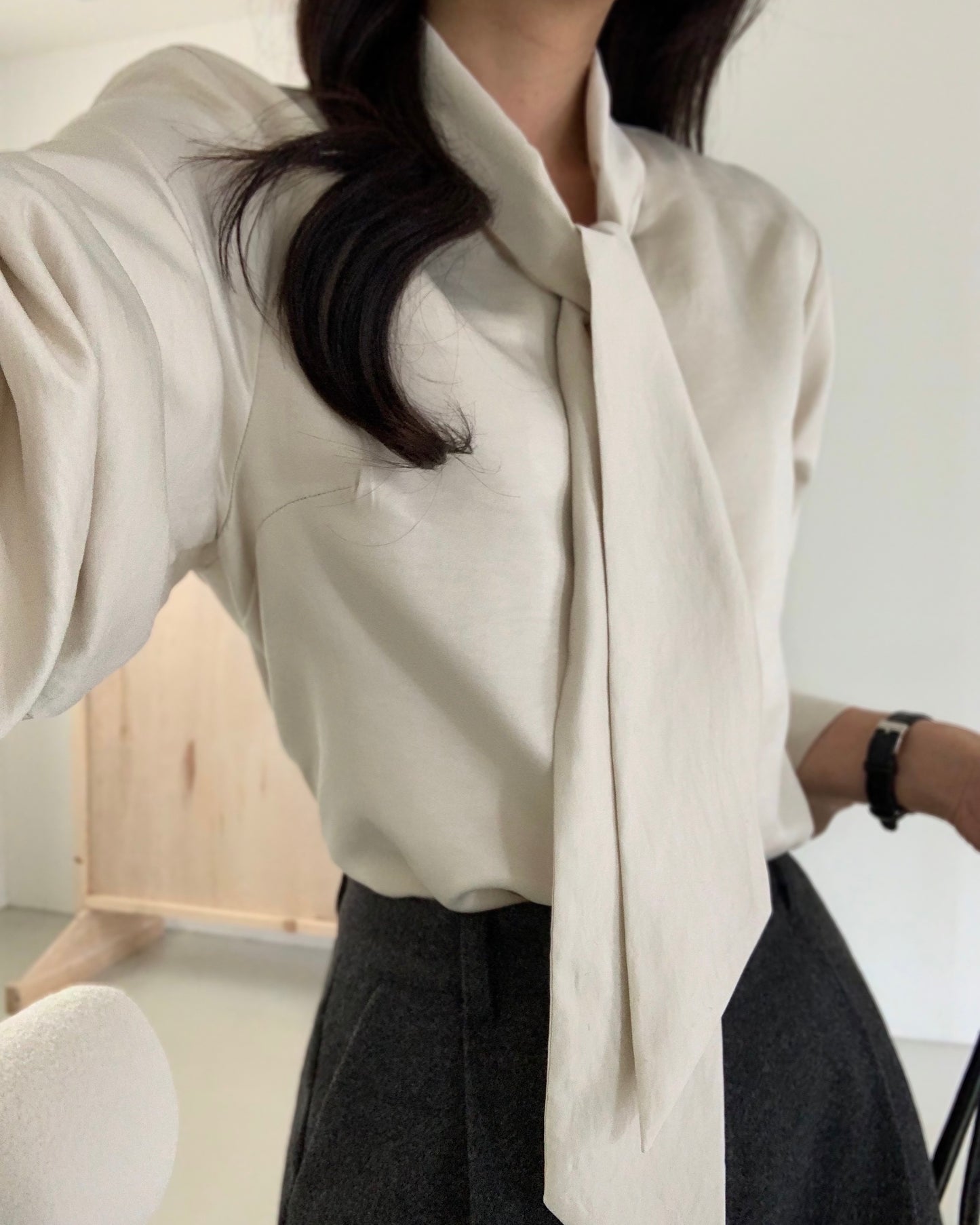 Scarf Tie Blouse