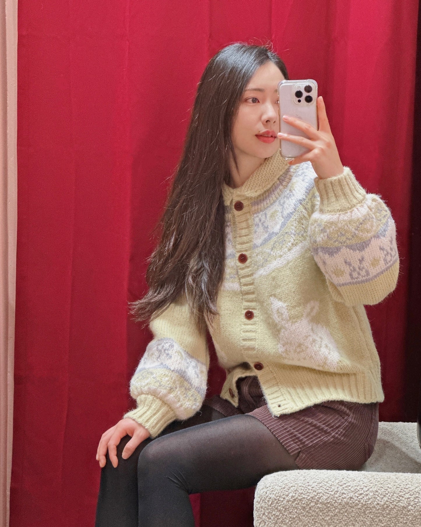 Bunny & Bow Alpaca Cardigan