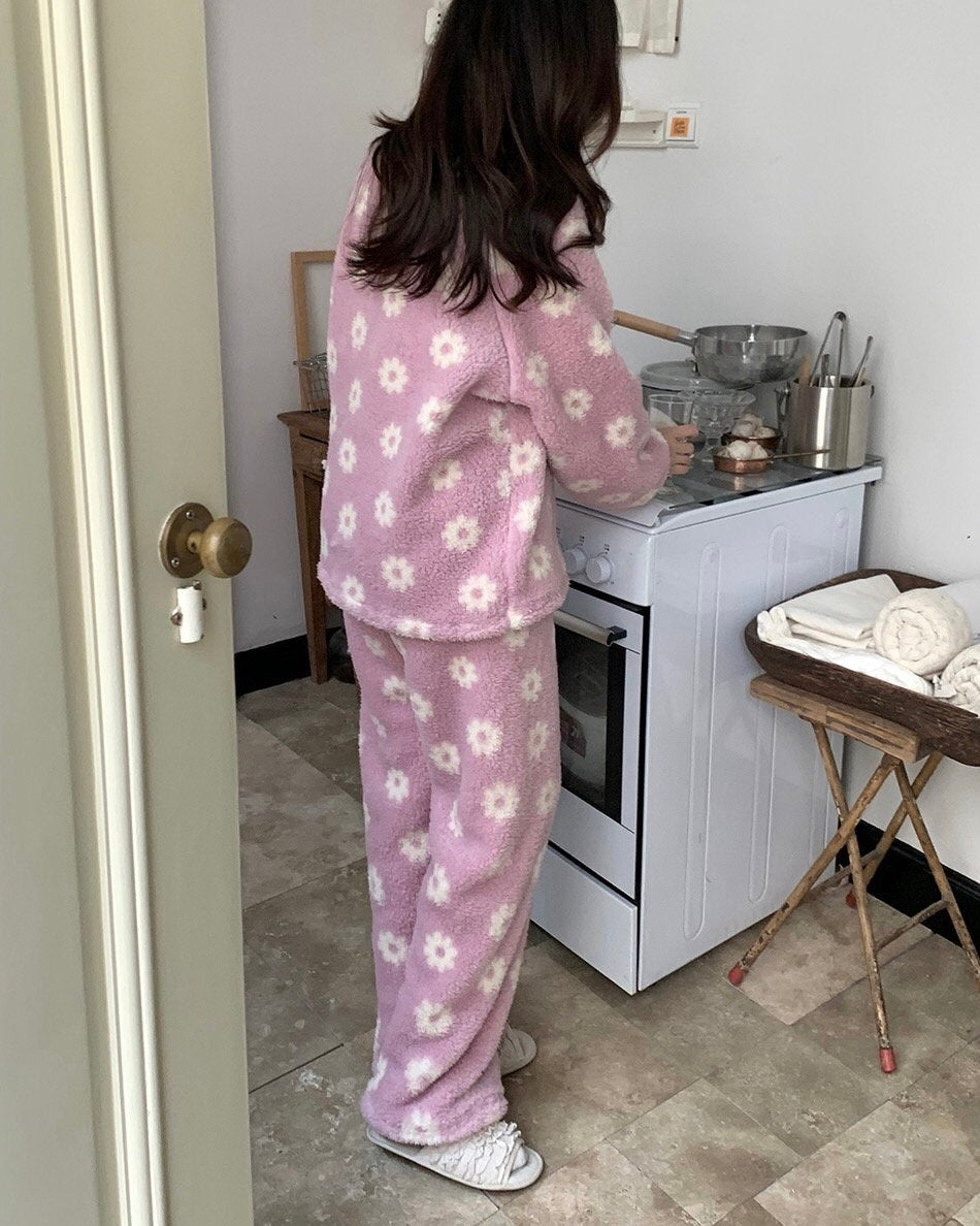 Daisy Fleece Pajama Set
