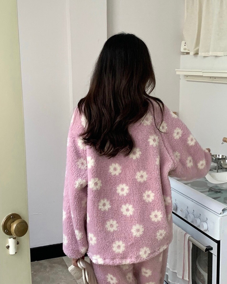 Daisy Fleece Pajama Set