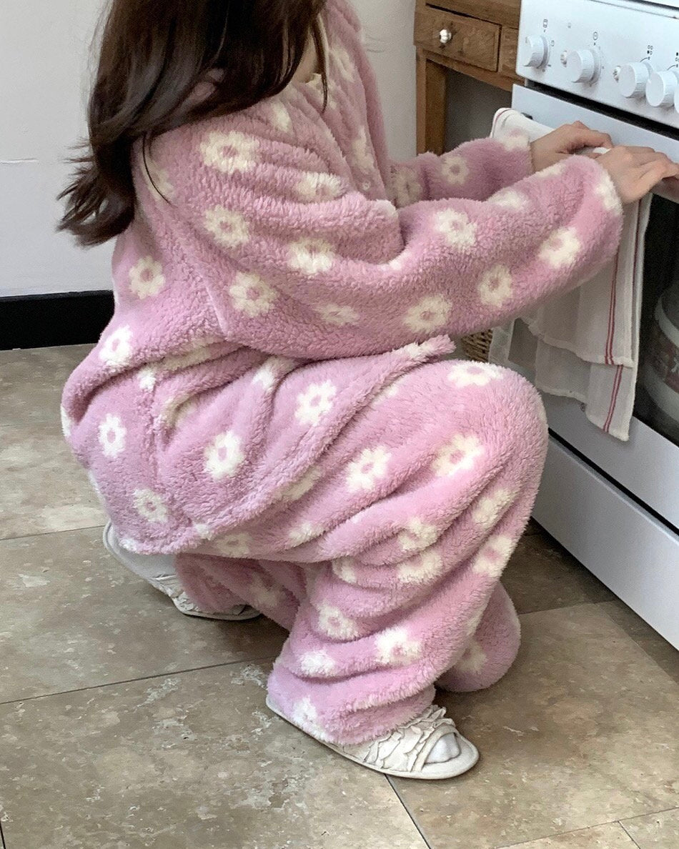 Daisy Fleece Pajama Set