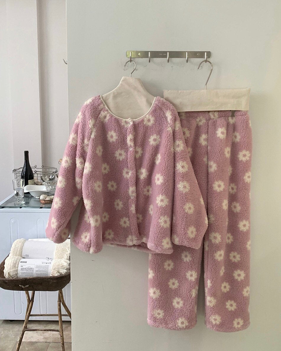 Daisy Fleece Pajama Set