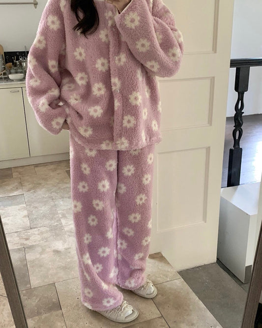 Daisy Fleece Pajama Set