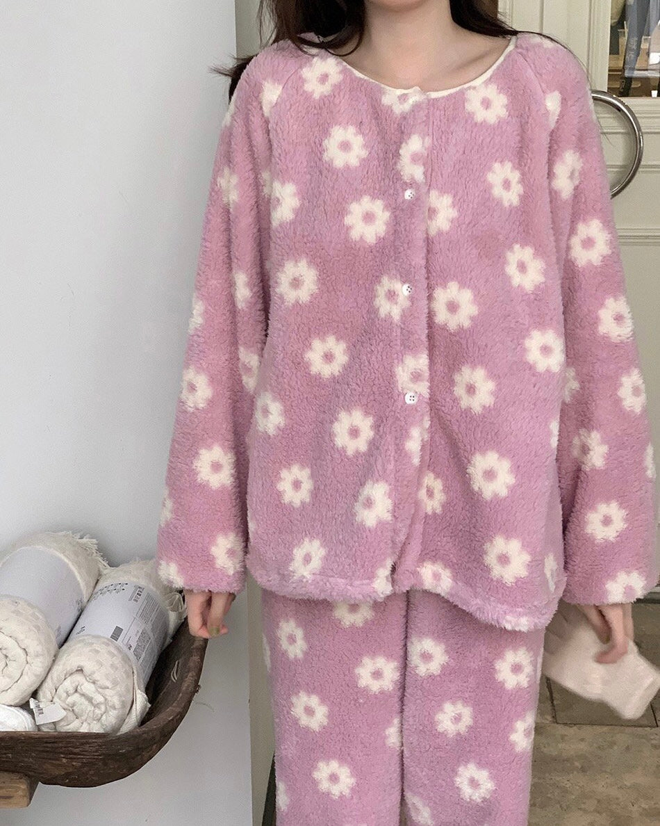 Daisy Fleece Pajama Set