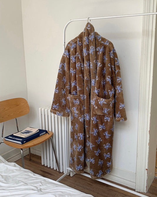 Bow Fleece Robe