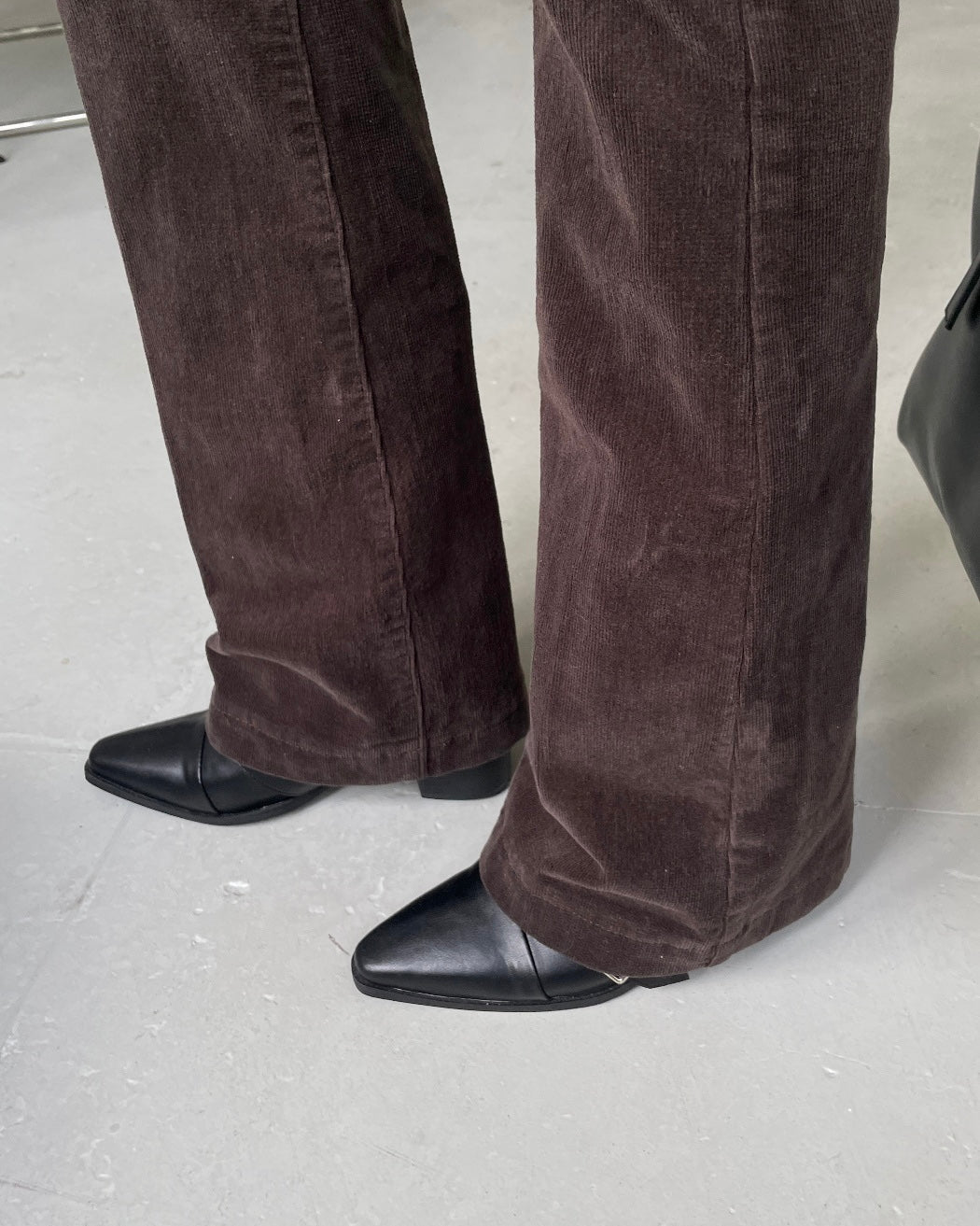 High-Rise Bootcut Corduroy Pants