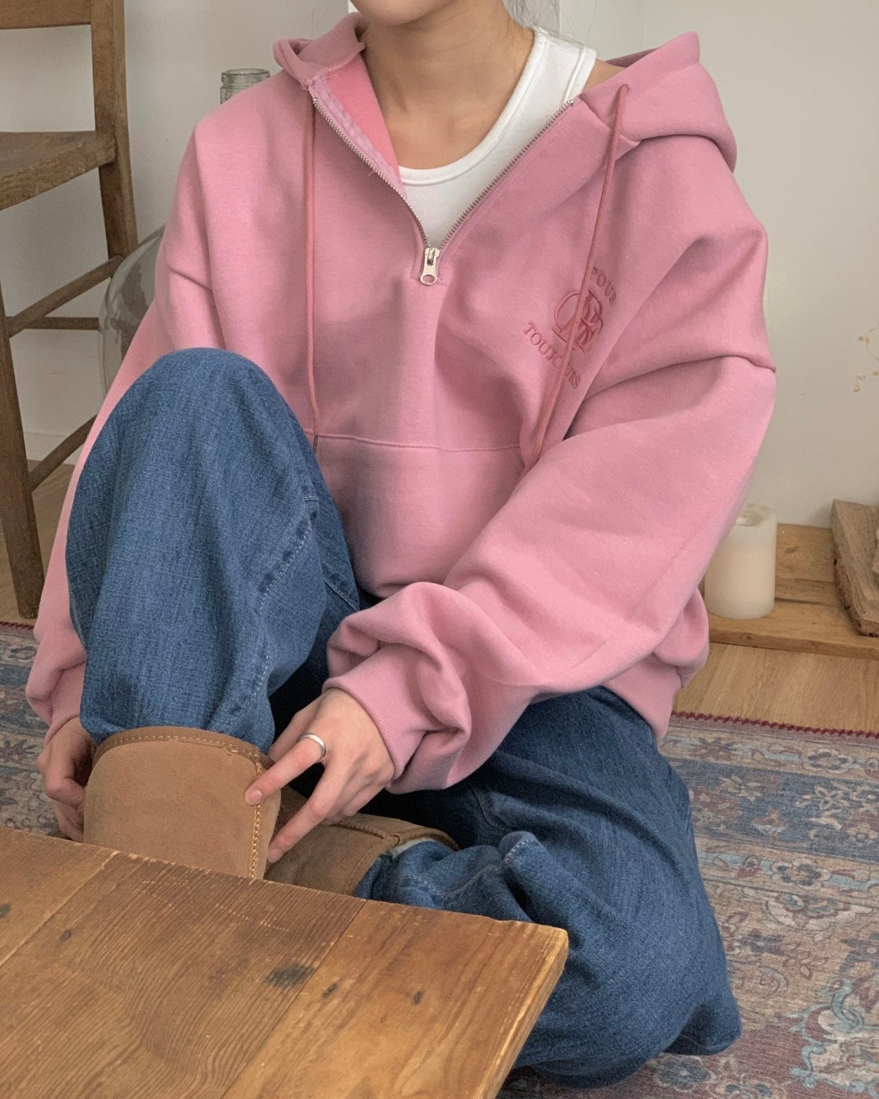 Fleece Lined Pour Toujours Hoodie