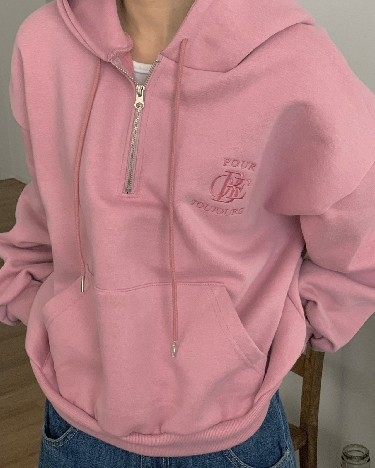 Fleece Lined Pour Toujours Hoodie