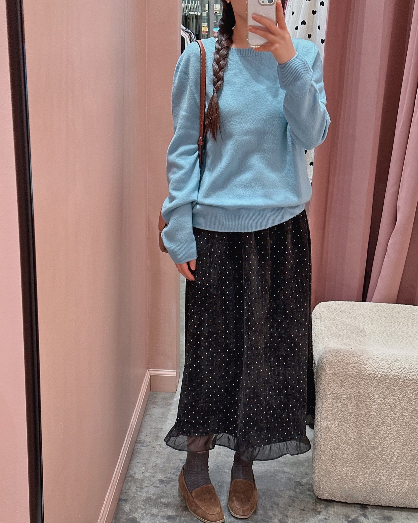 Spring Wool Crewneck Knit