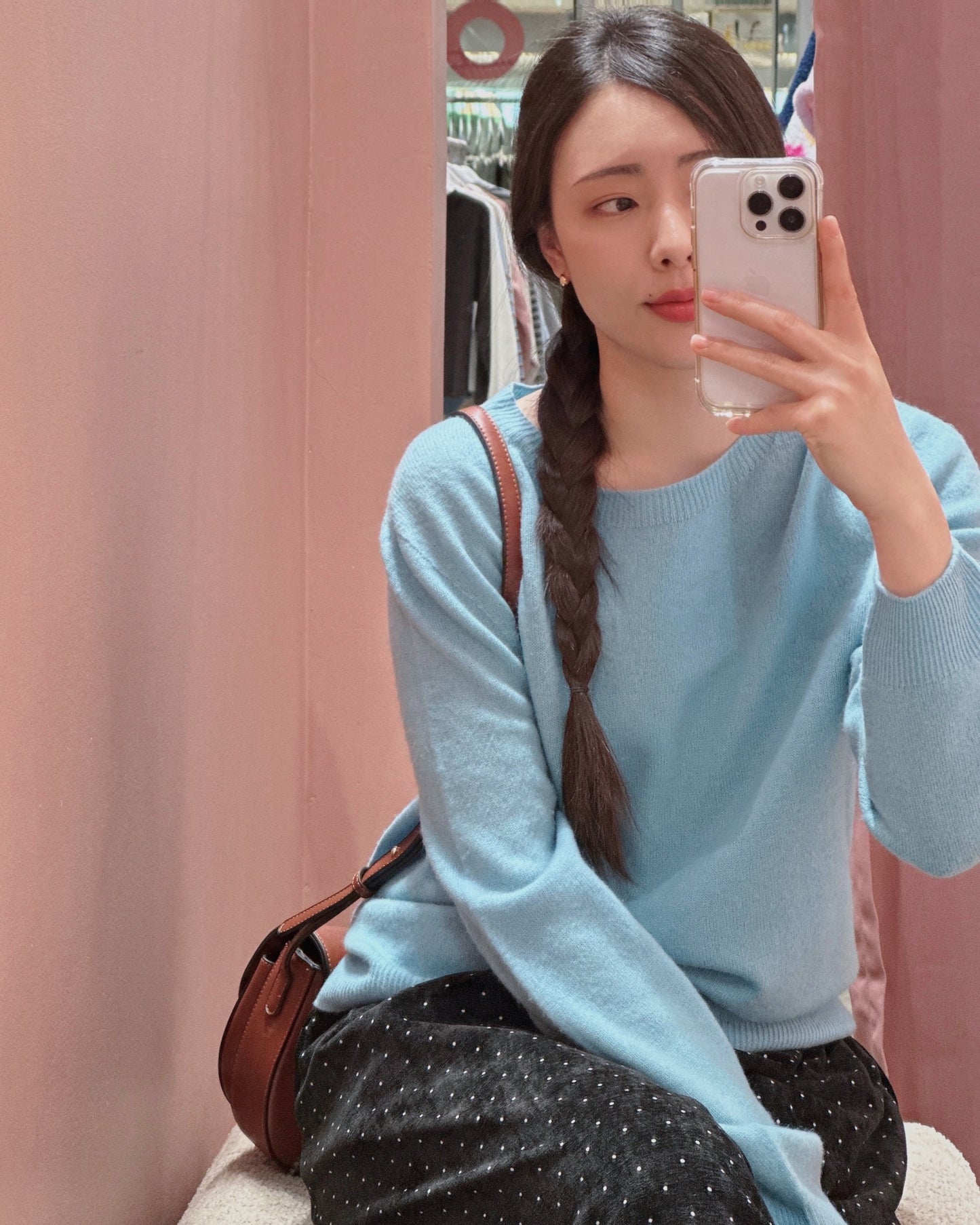 Spring Wool Crewneck Knit