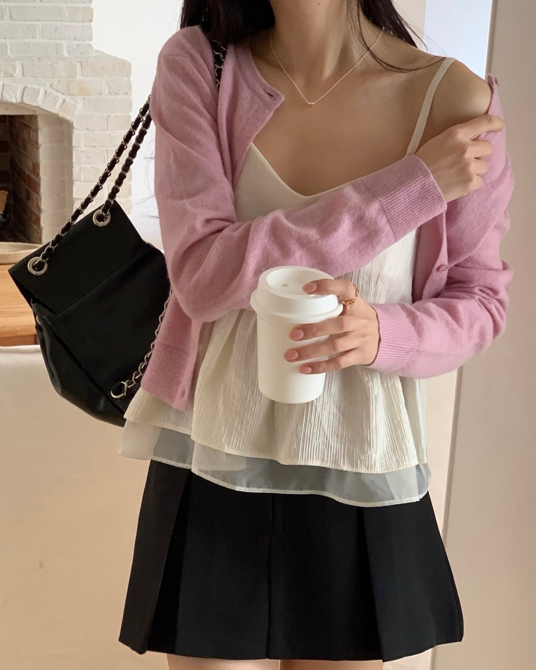 Minimal Cropped Cardigan