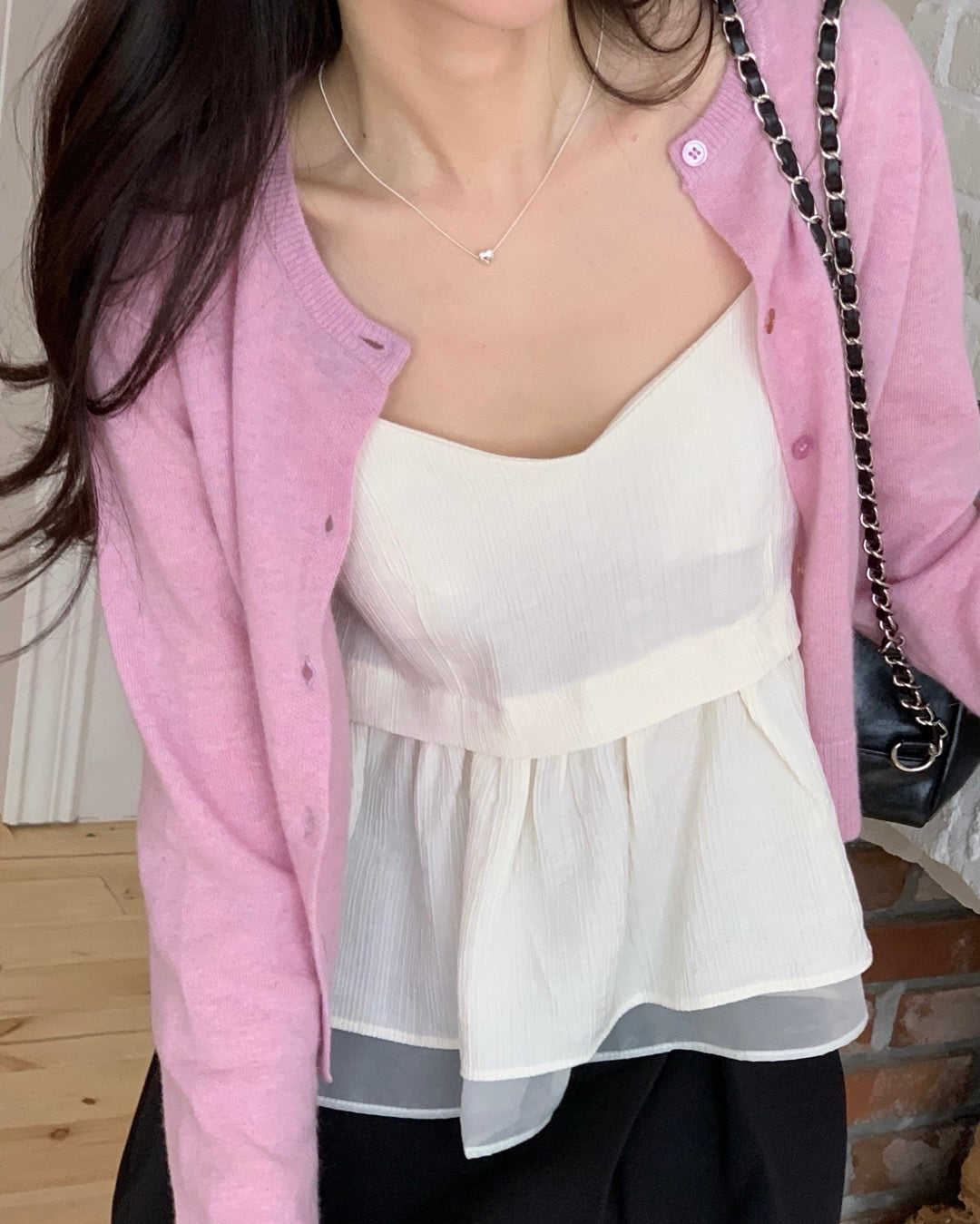 Minimal Cropped Cardigan