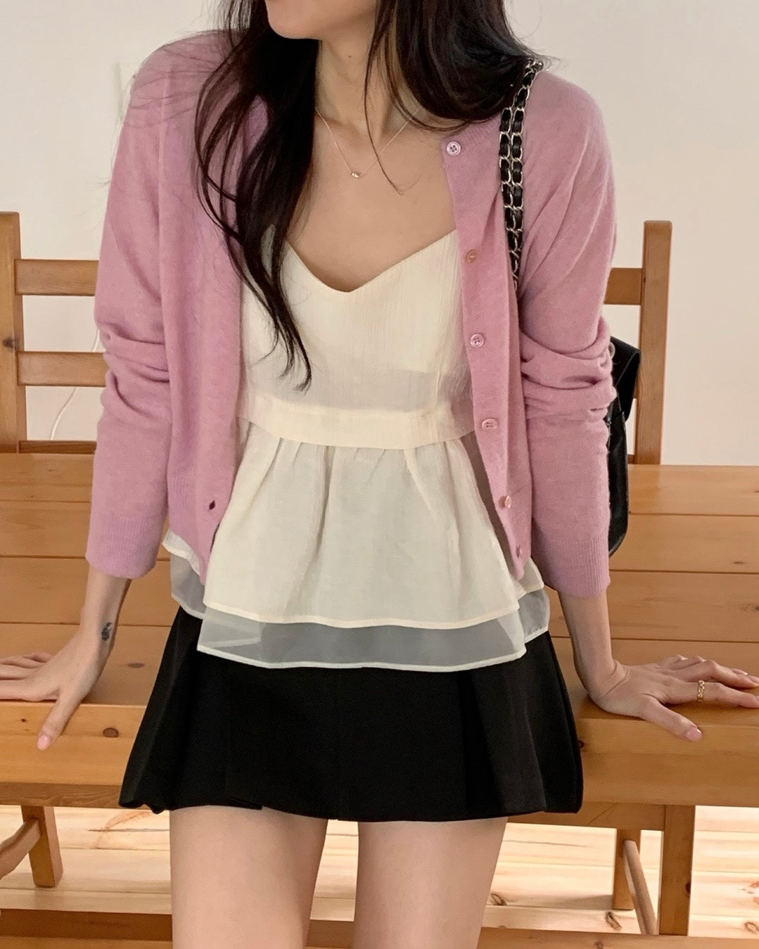 Minimal Cropped Cardigan