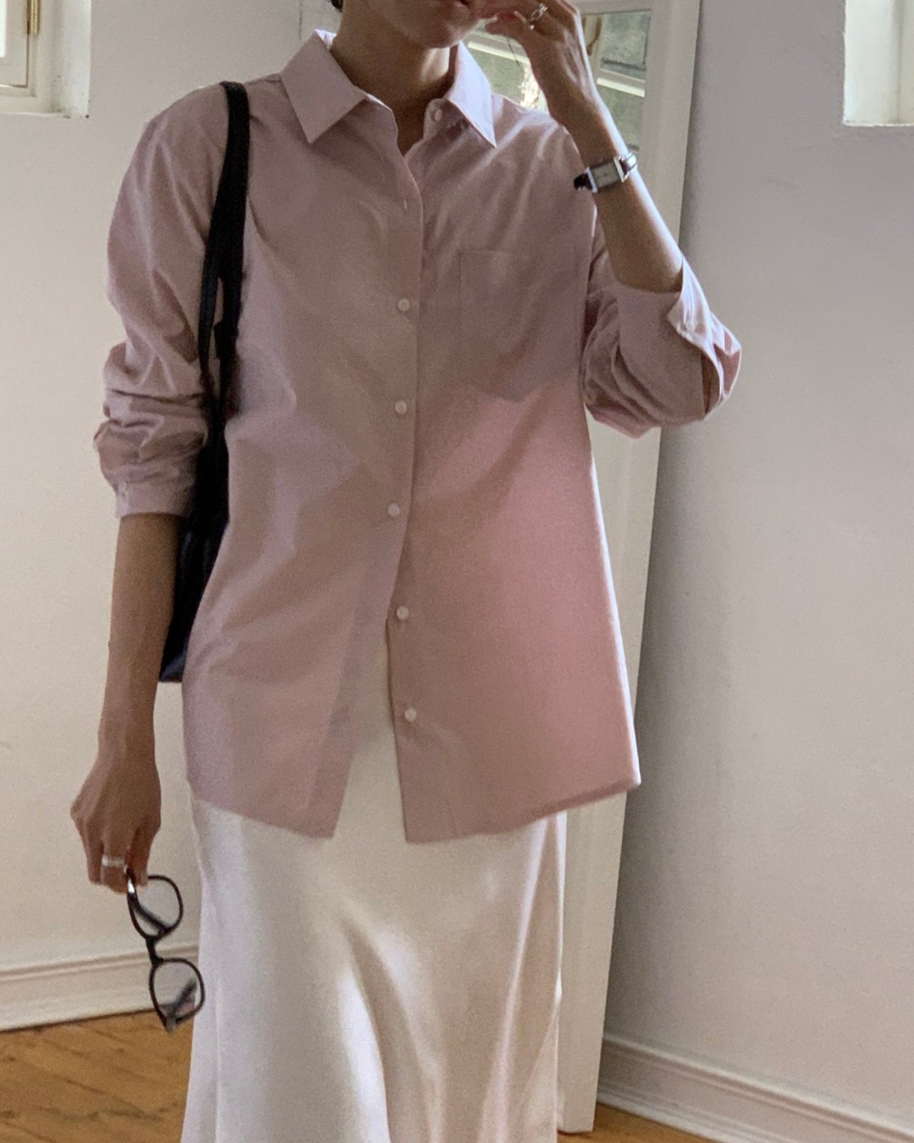 Minimal Pocket Cotton Shirt