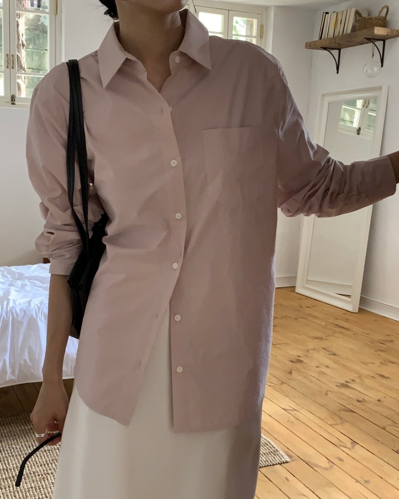 Minimal Pocket Cotton Shirt