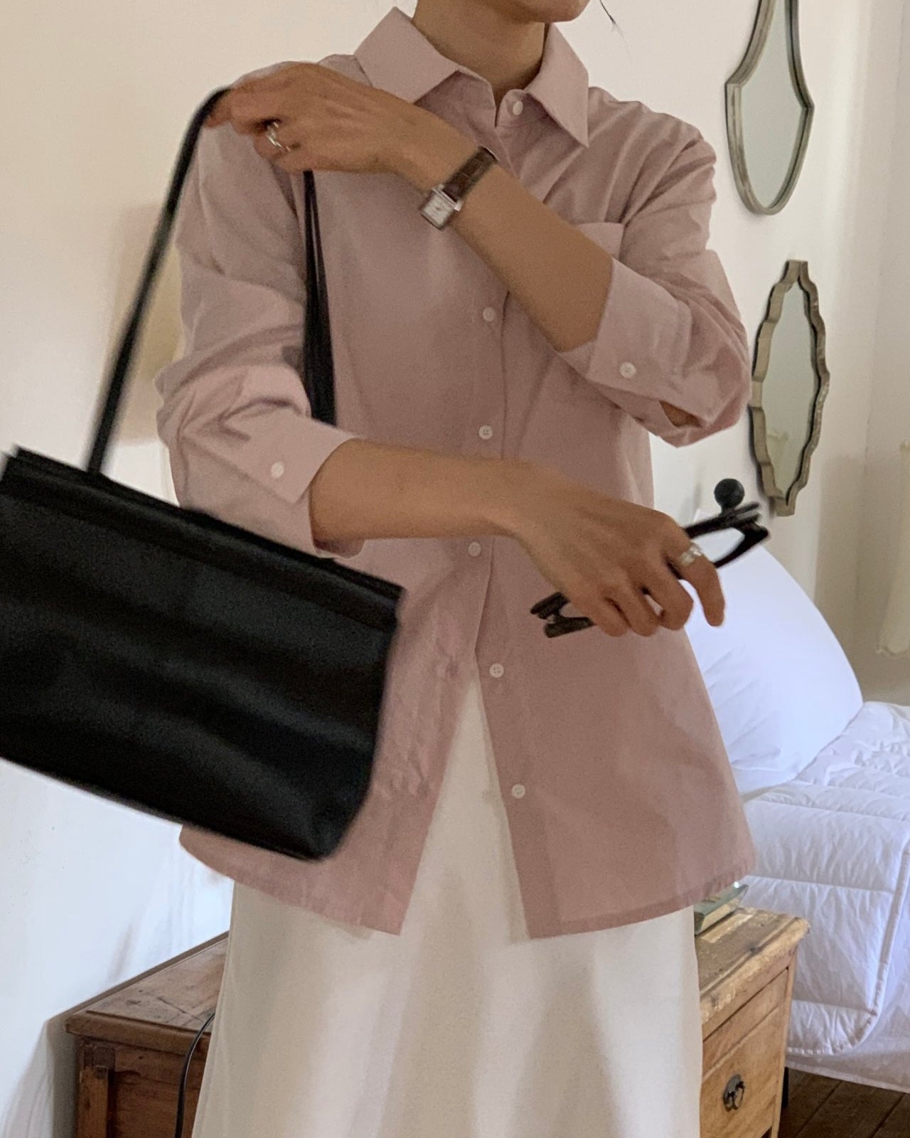 Minimal Pocket Cotton Shirt