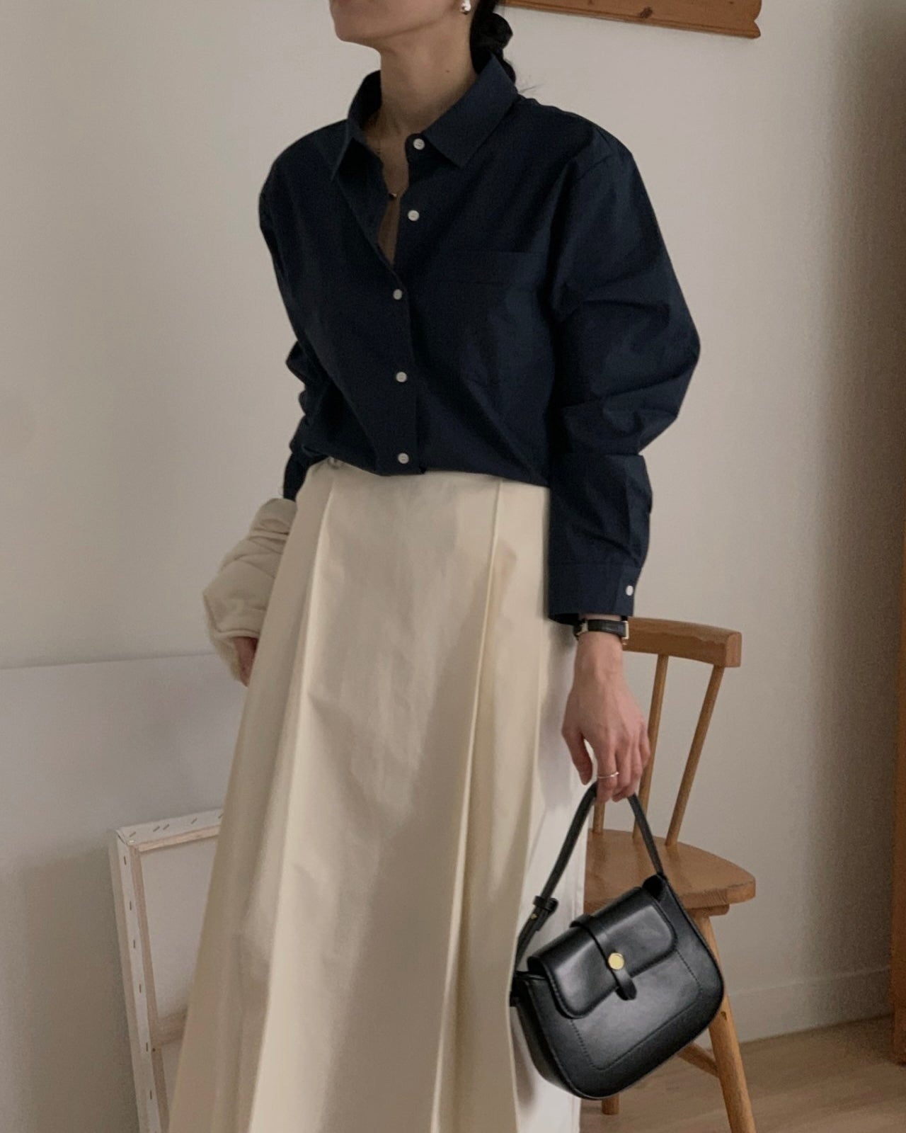 Minimal Pocket Cotton Shirt