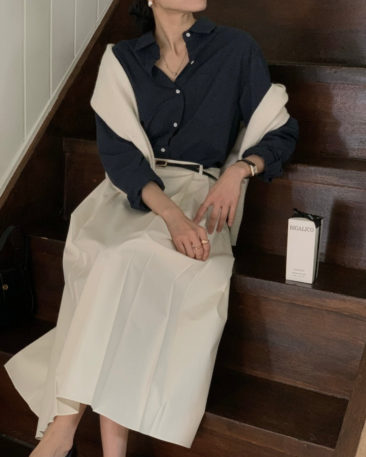 Minimal Pocket Cotton Shirt