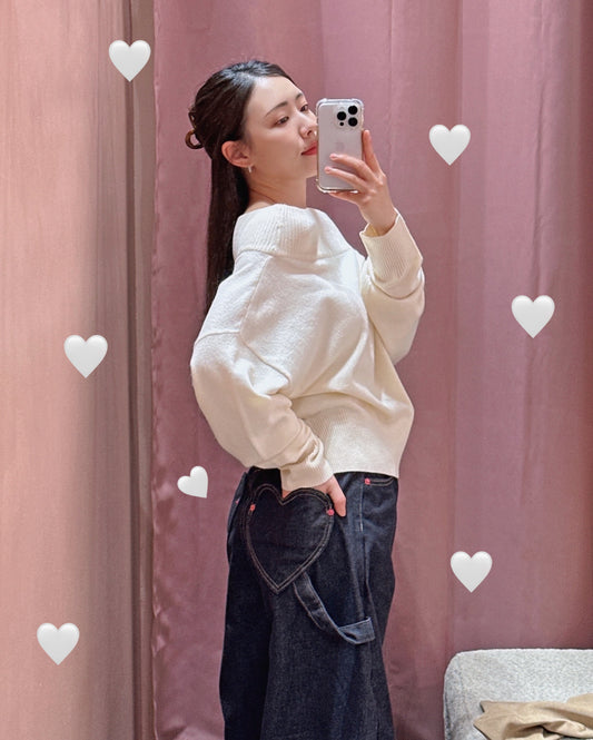 Non-Fade Heart Pocket Jeans