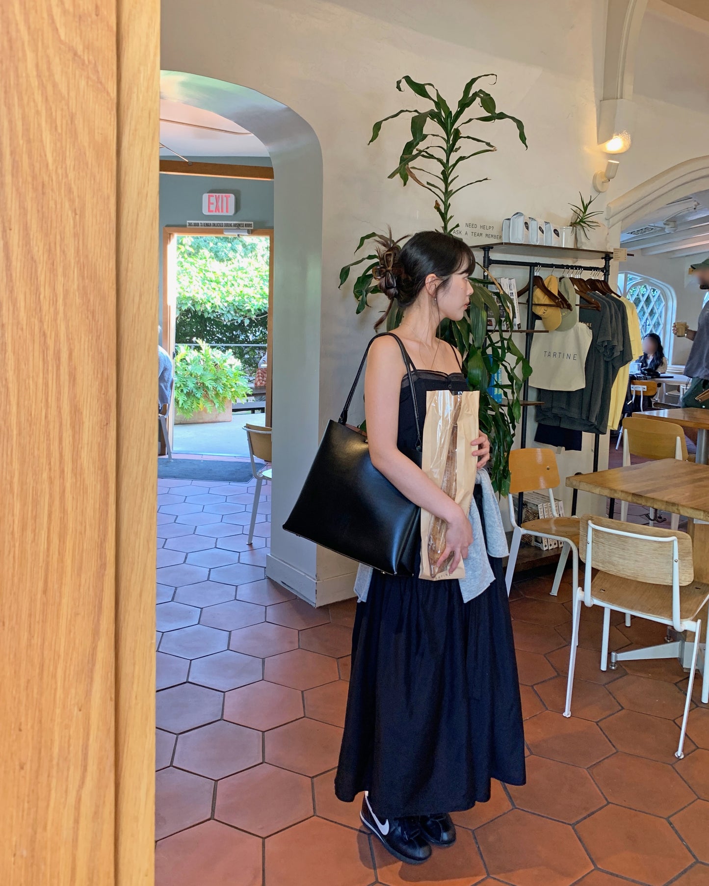 Pintuck Layering Maxi Dress