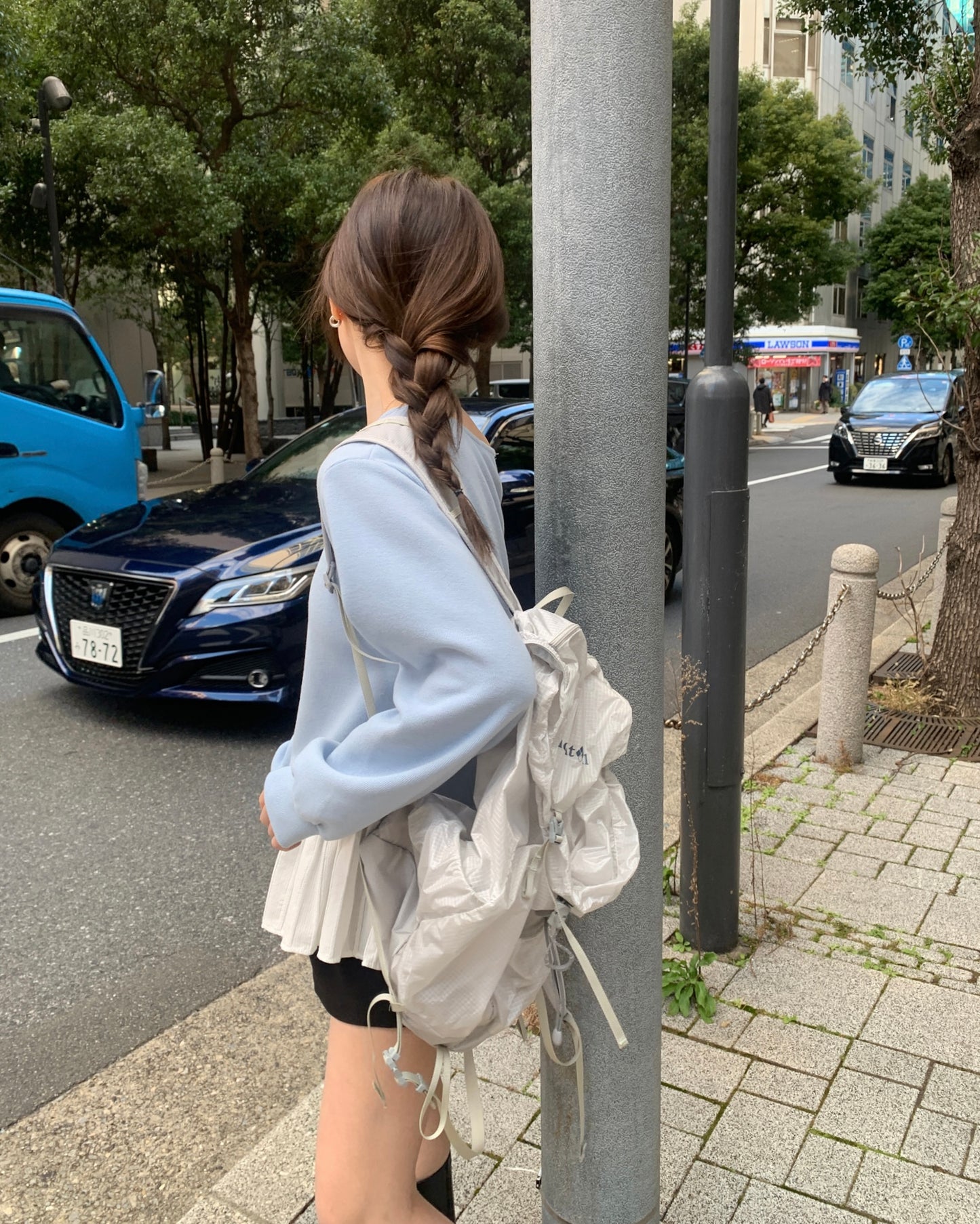 Ruffle Peplum Peach Skin Sweatshirt