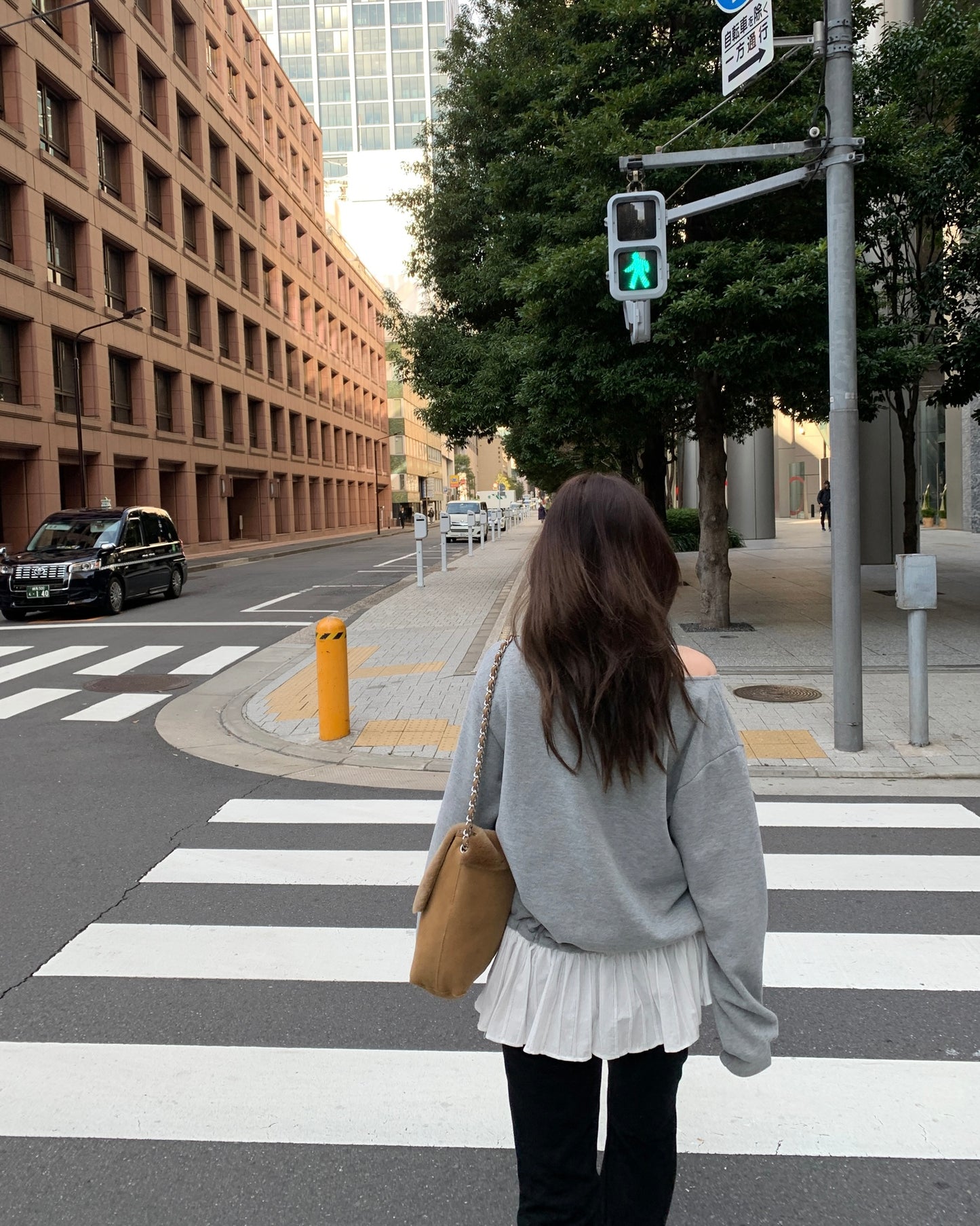 Ruffle Peplum Peach Skin Sweatshirt