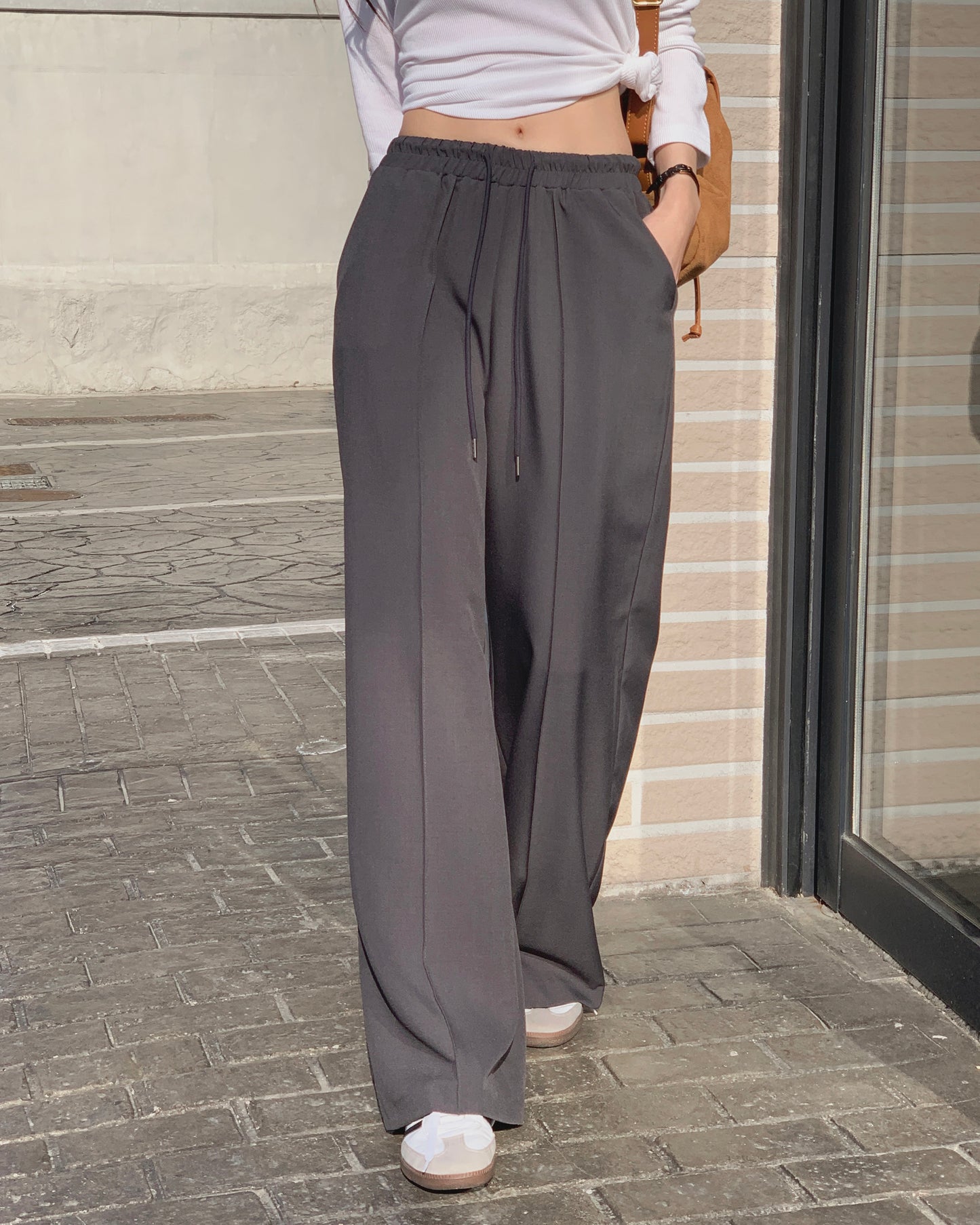 Pleated Wide Leg Lounge Pants
