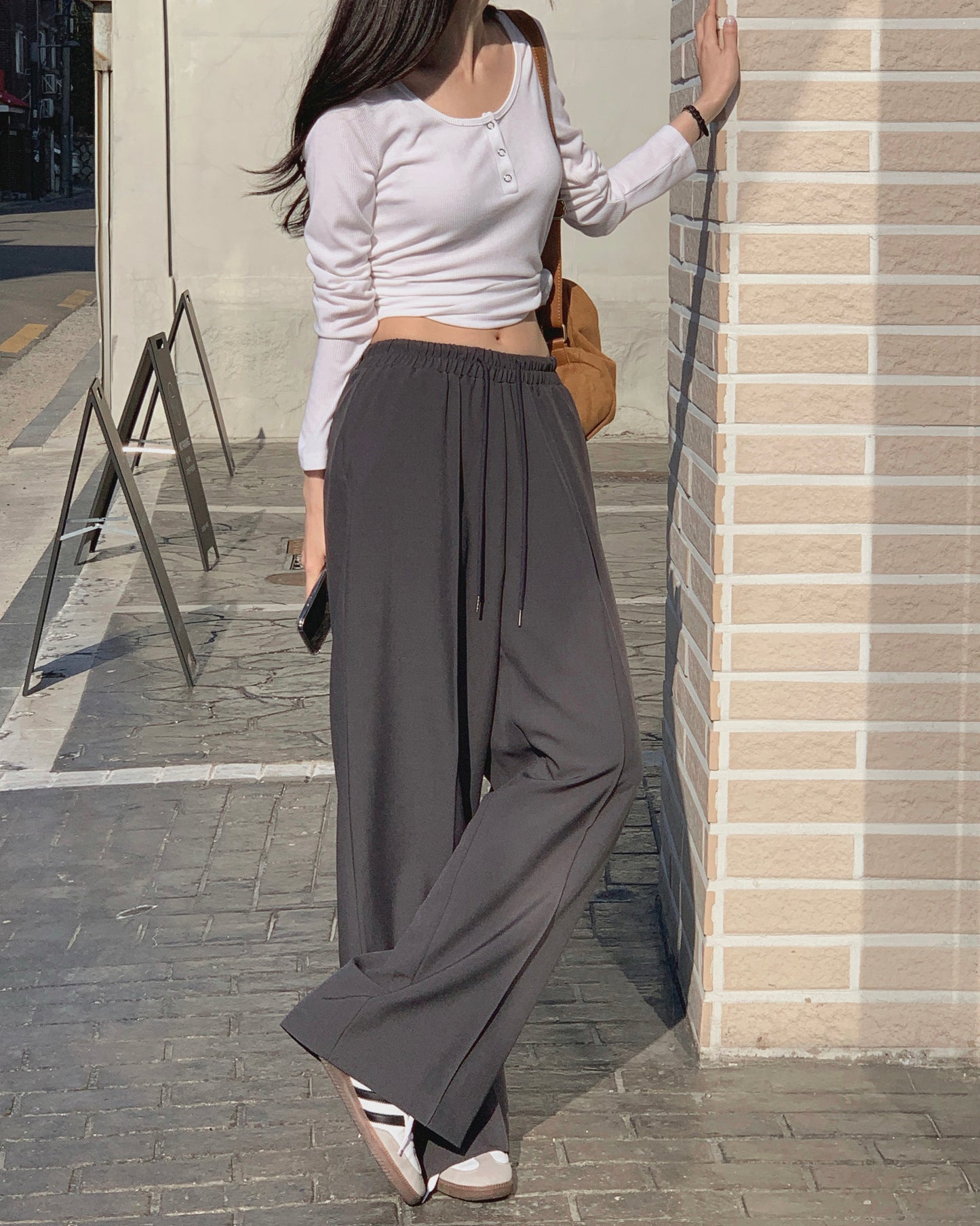 Pleated Wide Leg Lounge Pants