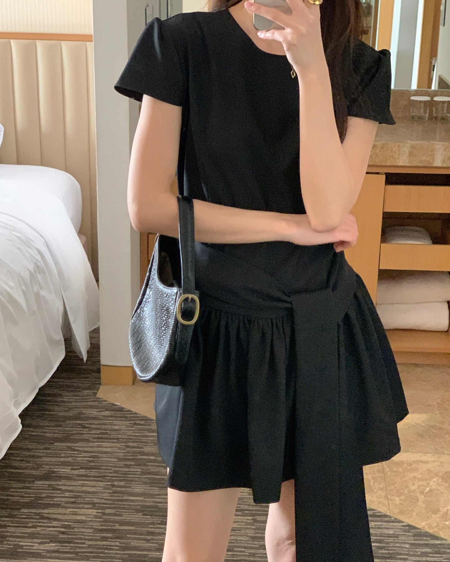 Bold Sash Mini Dress