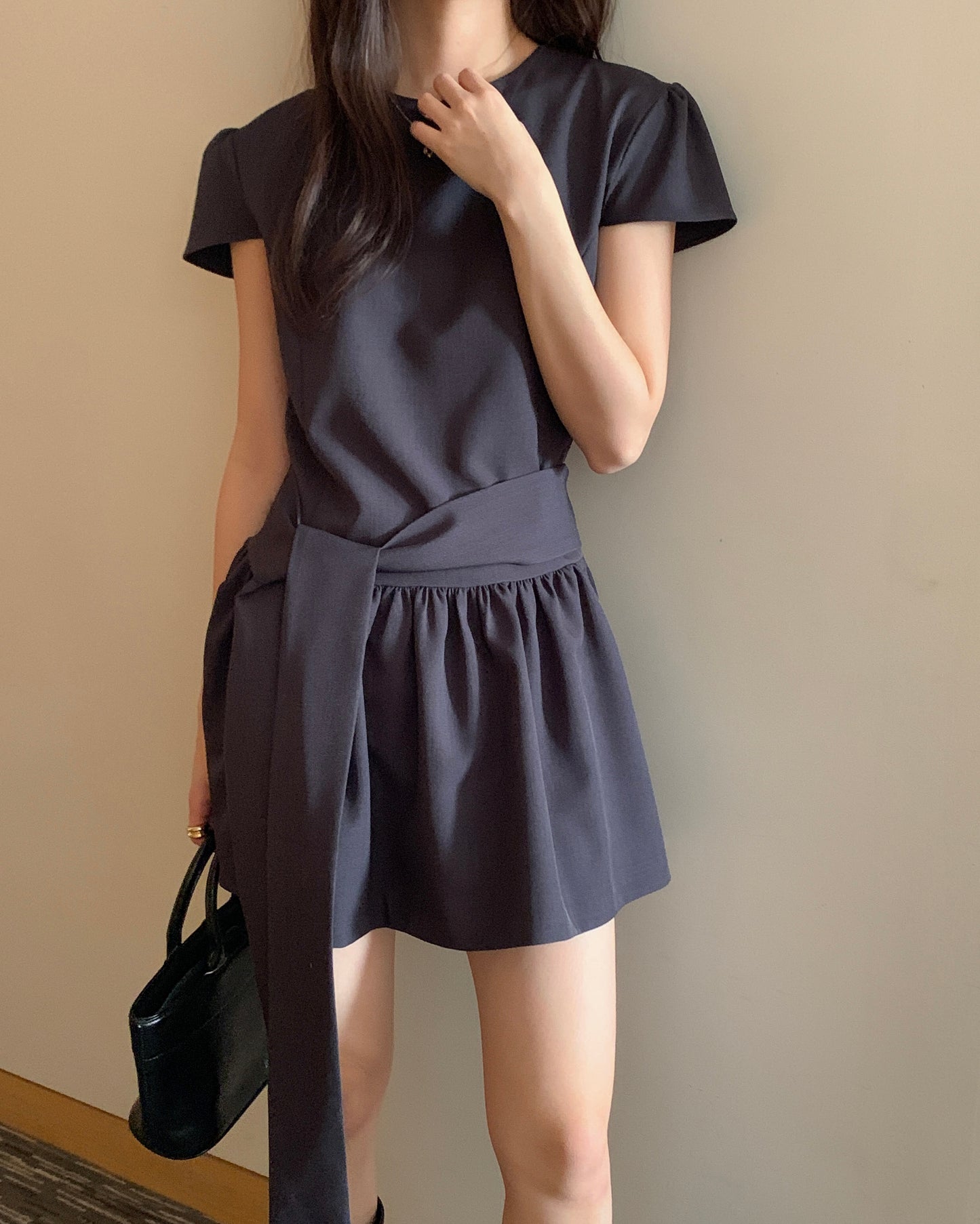 Bold Sash Mini Dress