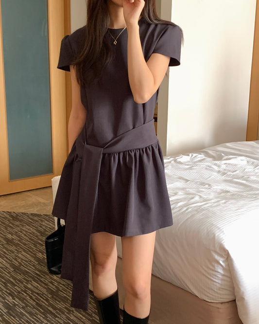 Bold Sash Mini Dress