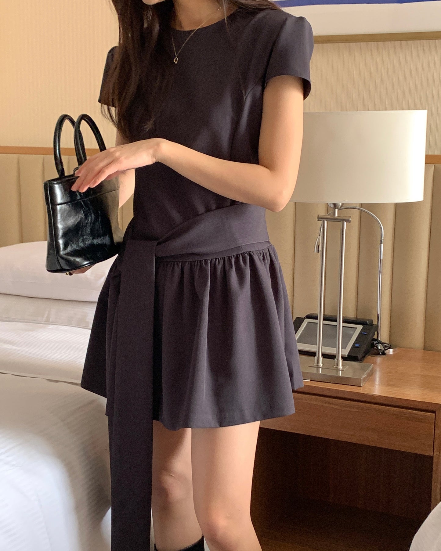 Bold Sash Mini Dress