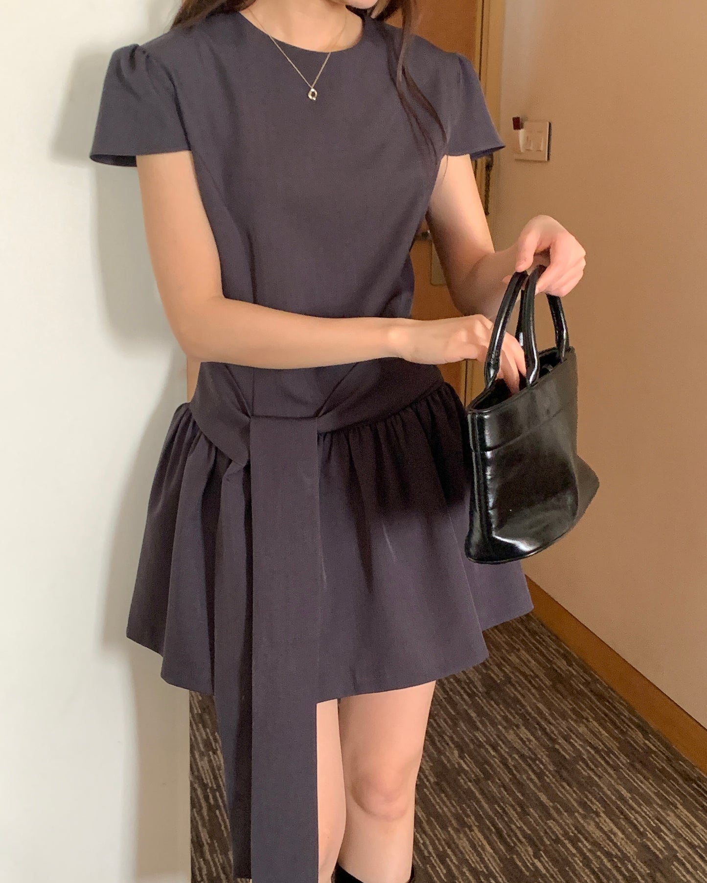 Bold Sash Mini Dress