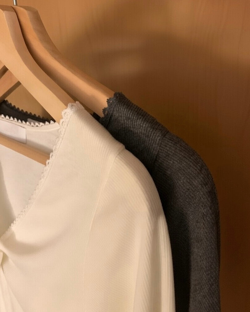 Scallop Trim Rib Top