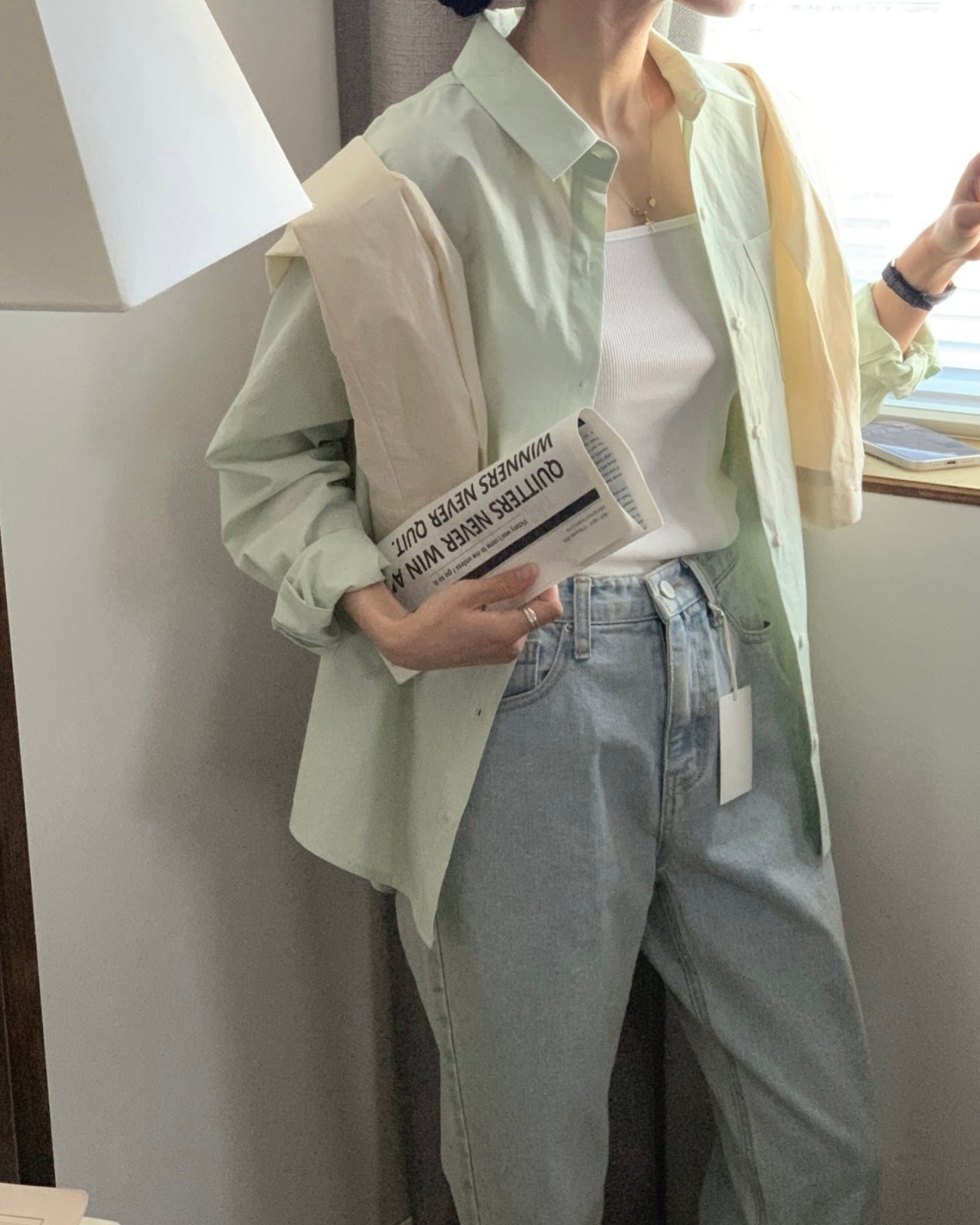 Minimal Pocket Cotton Shirt