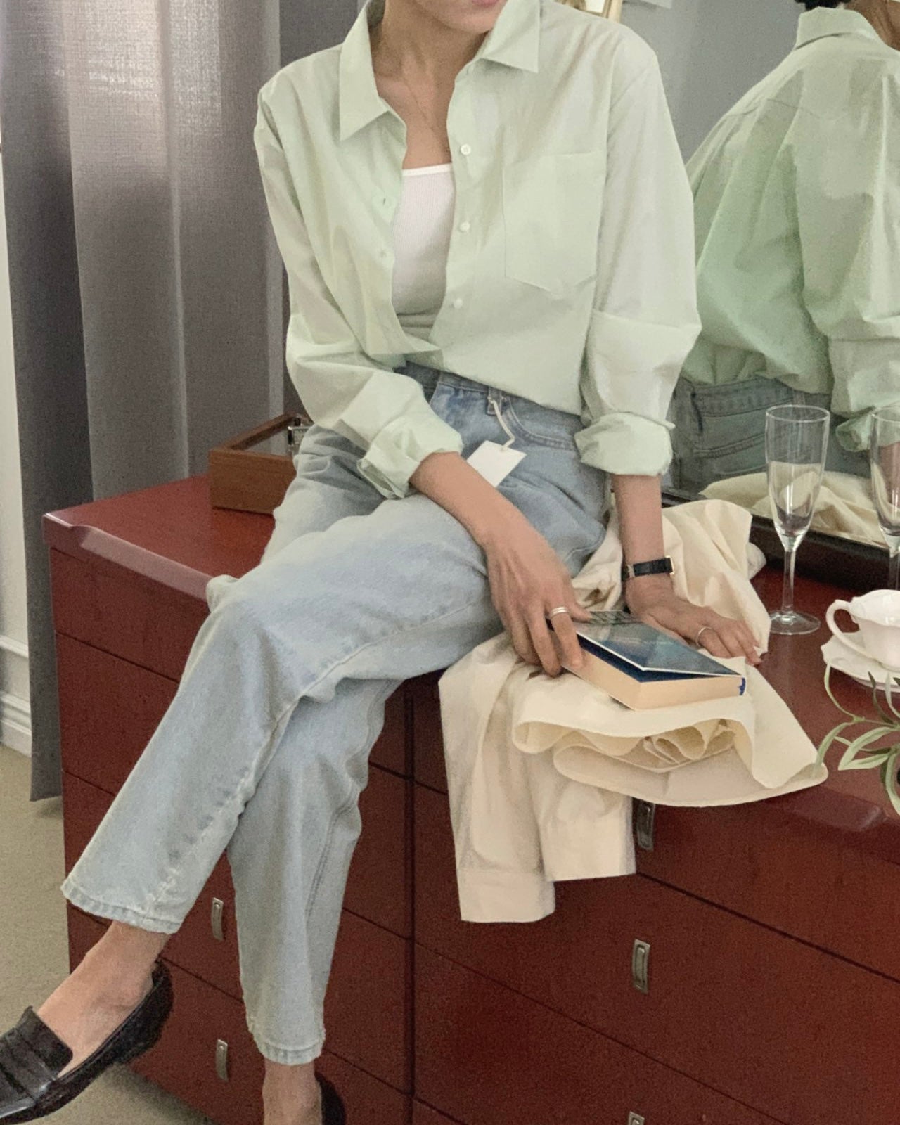 Minimal Pocket Cotton Shirt