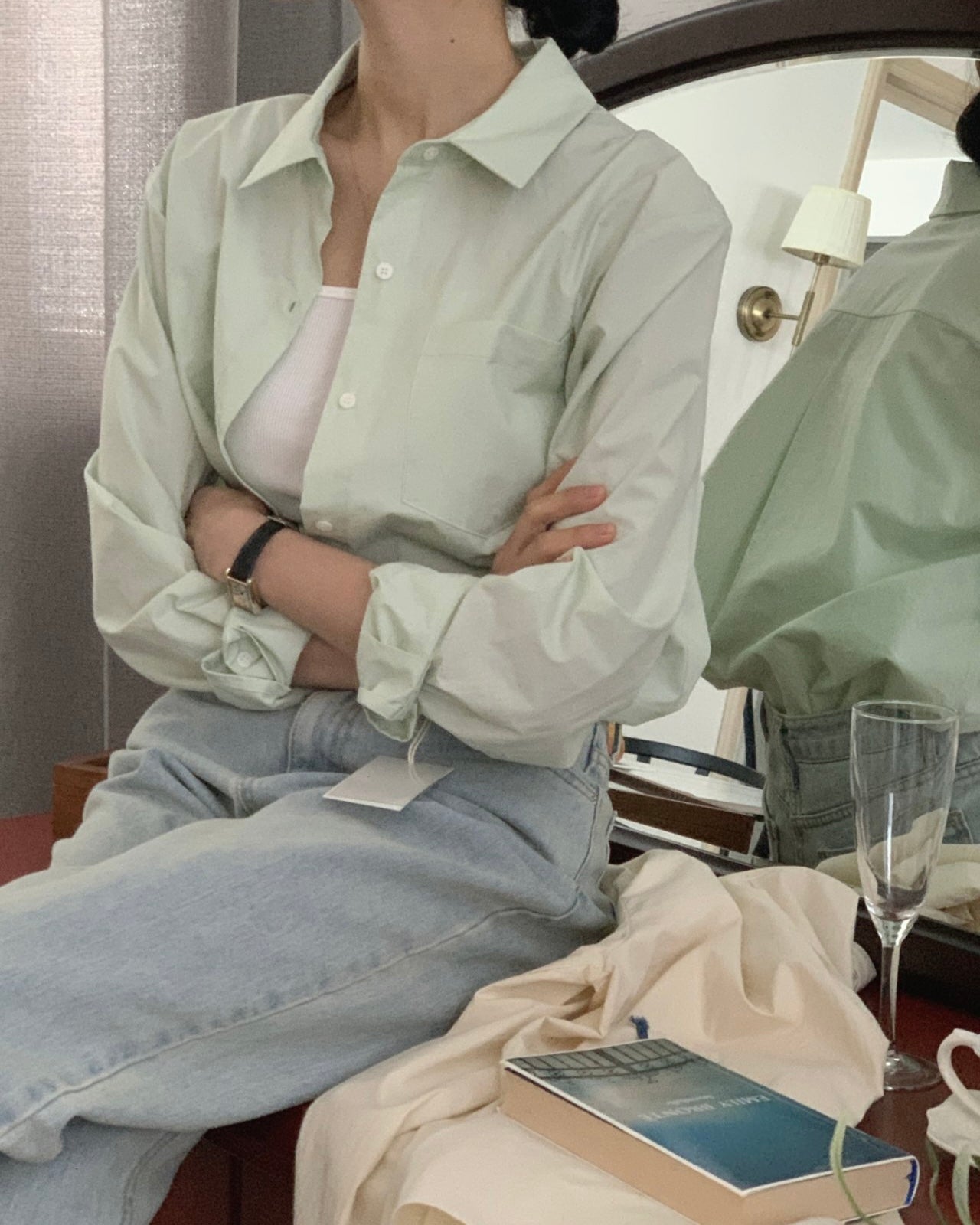 Minimal Pocket Cotton Shirt