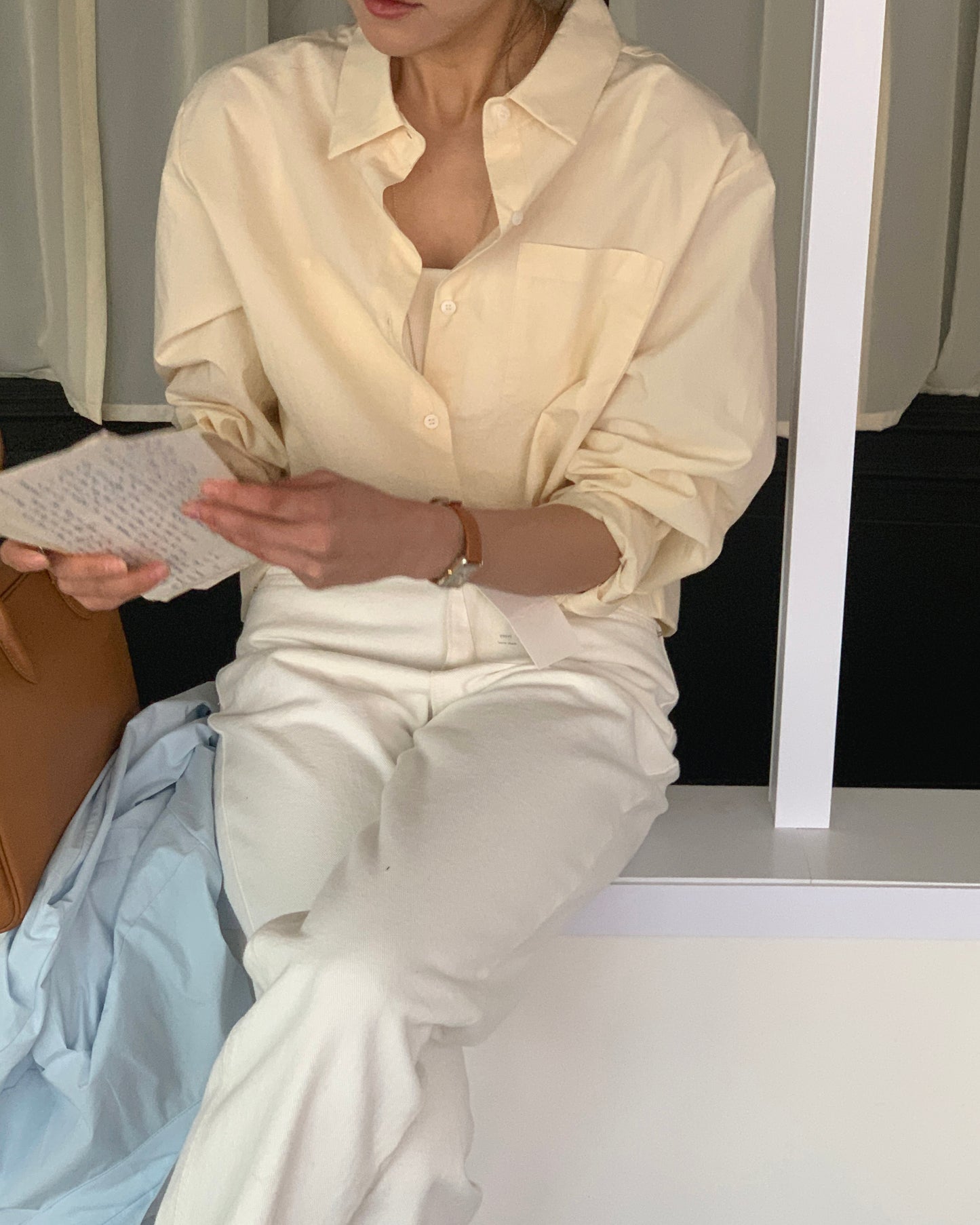 Minimal Pocket Cotton Shirt