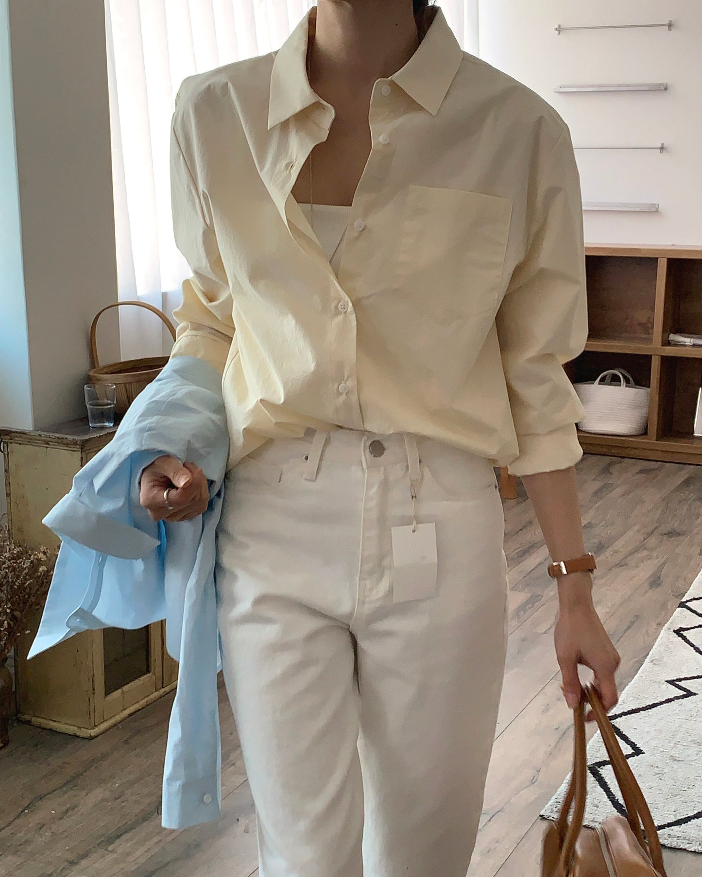 Minimal Pocket Cotton Shirt