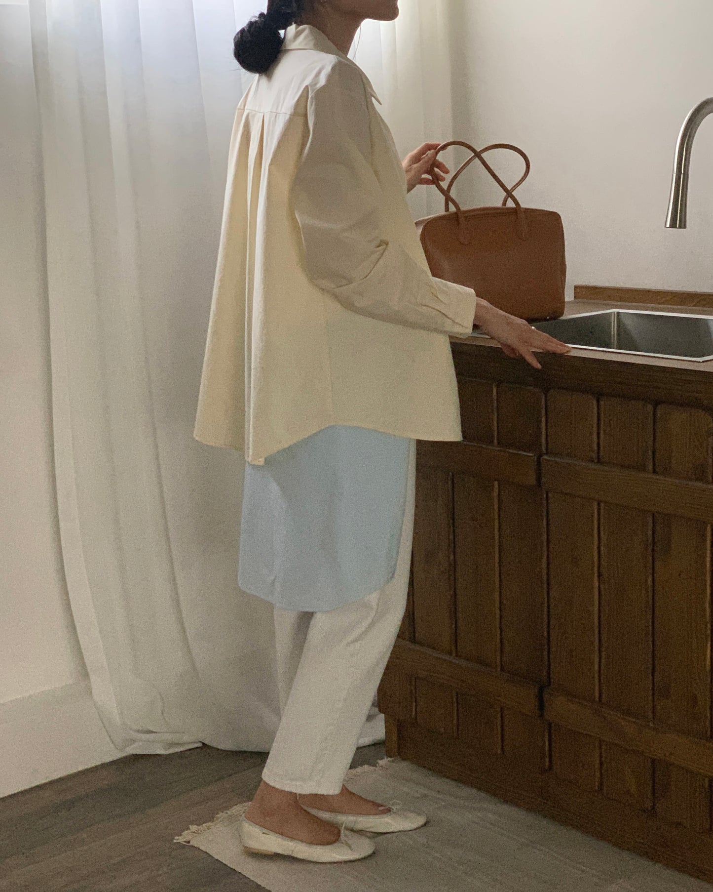 Minimal Pocket Cotton Shirt