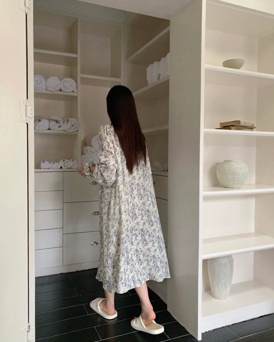 Garden Lounge Dress Scrunchie Set